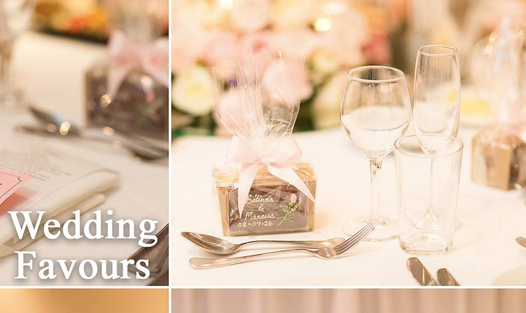 Chocolate wedding favours
