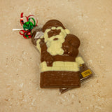 Two Tone Santa in Chimney