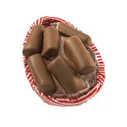Half Raspberry Licorice Egg - milk chocolate