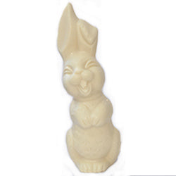 Smiling Boy Bunny - white chocolate